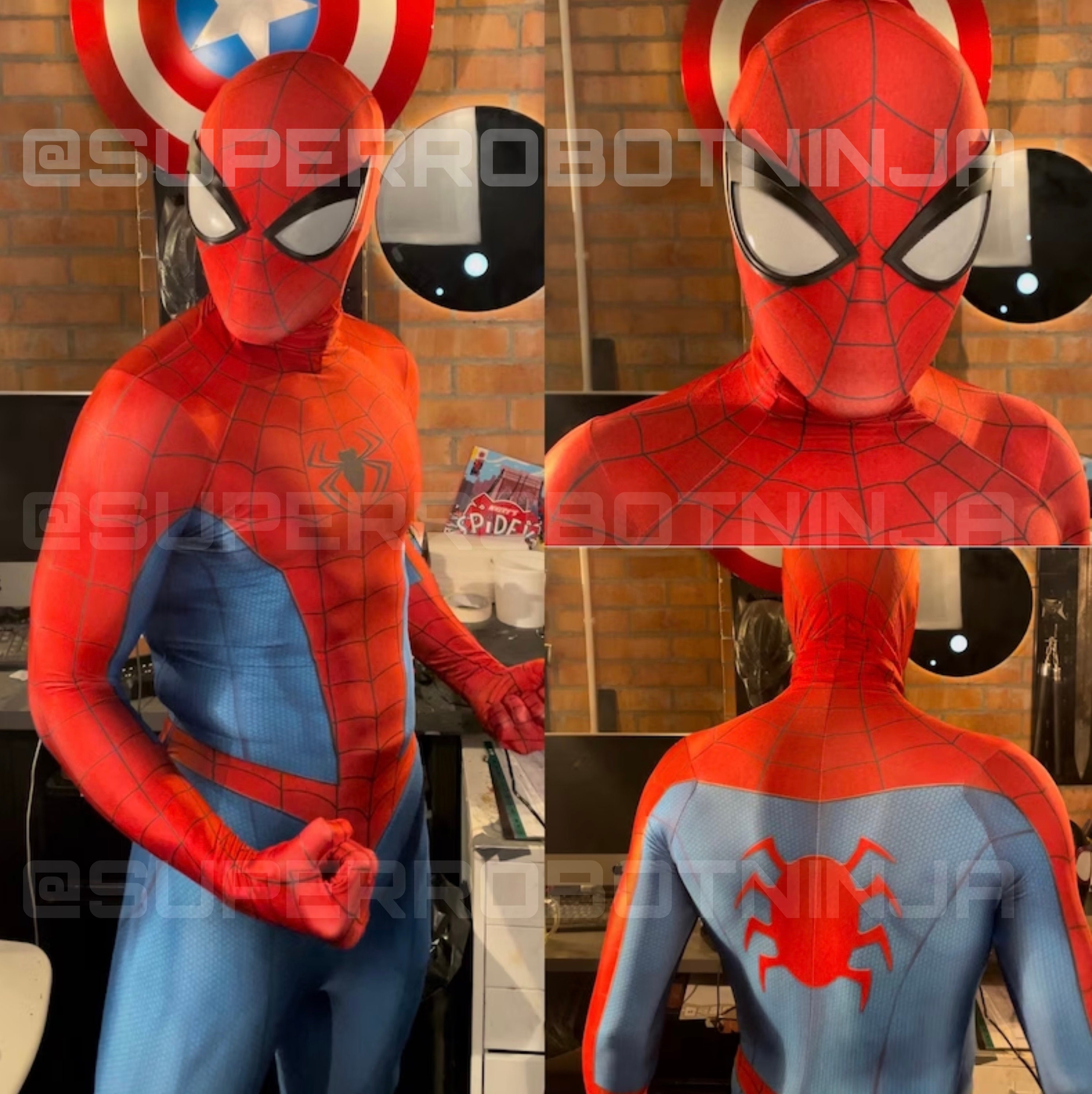 FAMILIO-Costume Spiderman Enfant Déguisement Spiderman Enfant Homecoming  Halloween Carnaval Cosplay Masque 3D Imprimer Spiderman Homecoming Costume