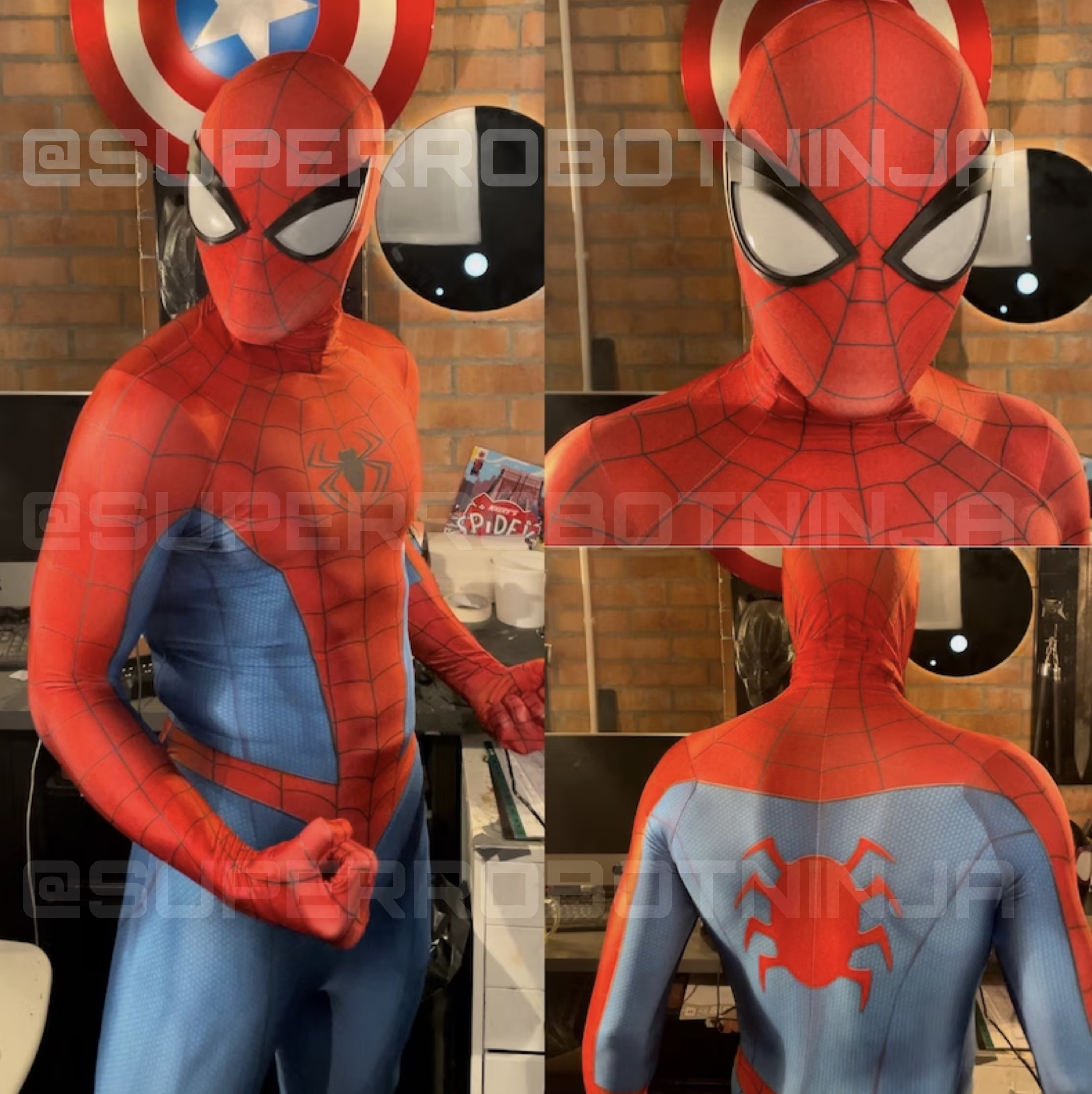 FAMILIO-Costume Spiderman Enfant Déguisement Spiderman Enfant Homecoming  Halloween Carnaval Cosplay Masque 3D Imprimer Spiderman Homecoming Costume