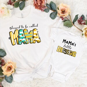 Mama und ich Shirts, passende Mama, passendes Set, Mama und ich Outfits, Baby Shower Geschenk, neue Mama Geschenkideen, gesegnete Mama Shirt,