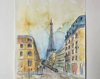 Paris in Apuarell und Tinte