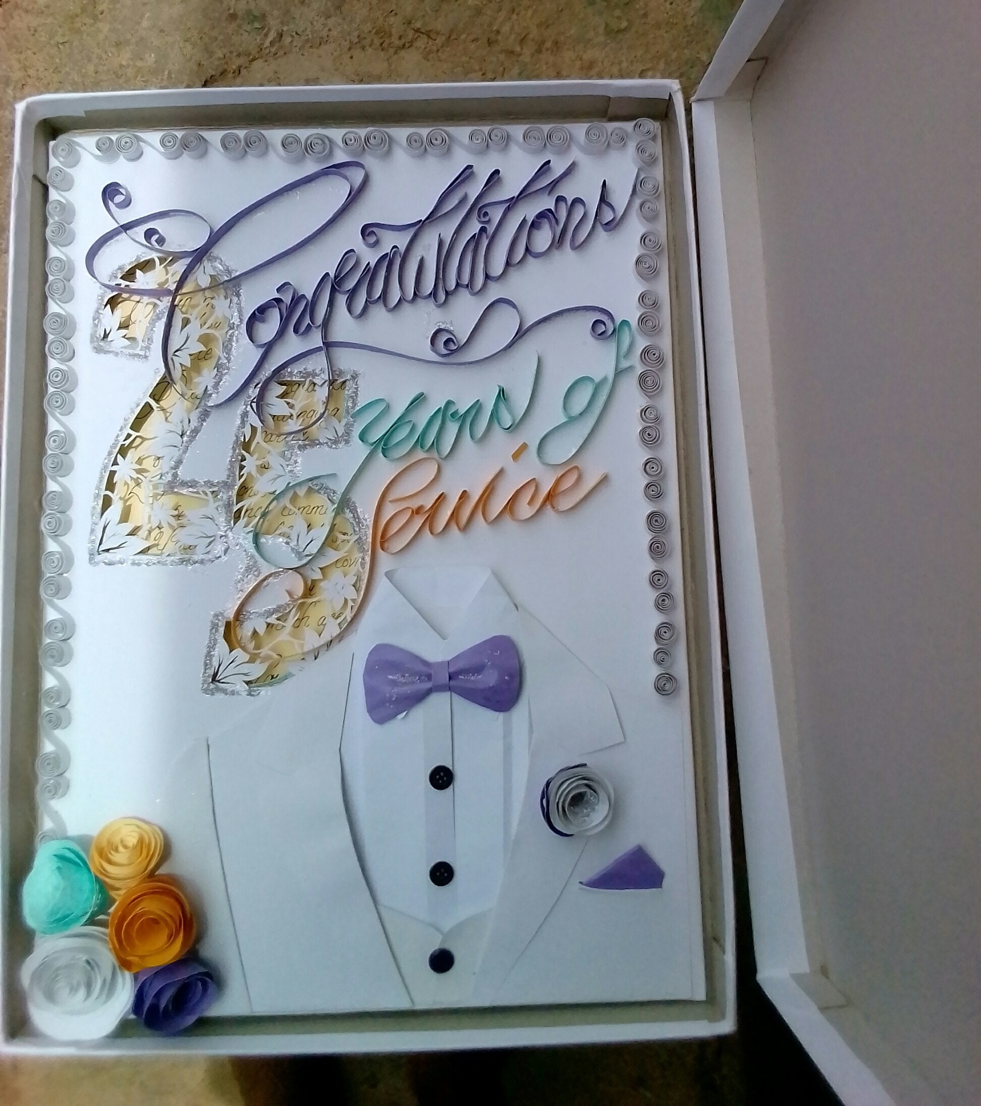 Handmade Silver Jubilee Greeting Card Etsy