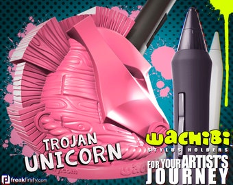 Artist Stylus Digital Pen Holder Stand. Gifts for illustrators, and digital artists. Fitting Wacom, Apple Pencil, Huion, XP-Pen & more.