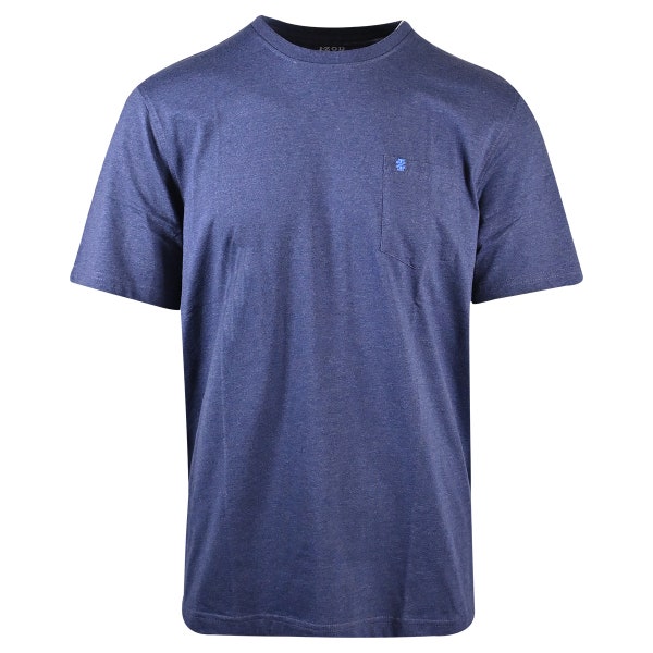 IZOD Men's T-Shirt Basic Blue Pocket Tee (S05)