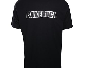 RVCA Men's Black Ransom BAKERVCA Relaxed Fit S/S T-Shirt (S07)