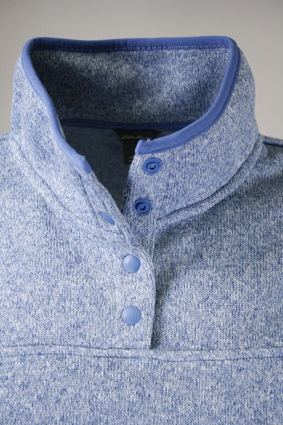 eddie bauer men's radiator fleece snap mock neck