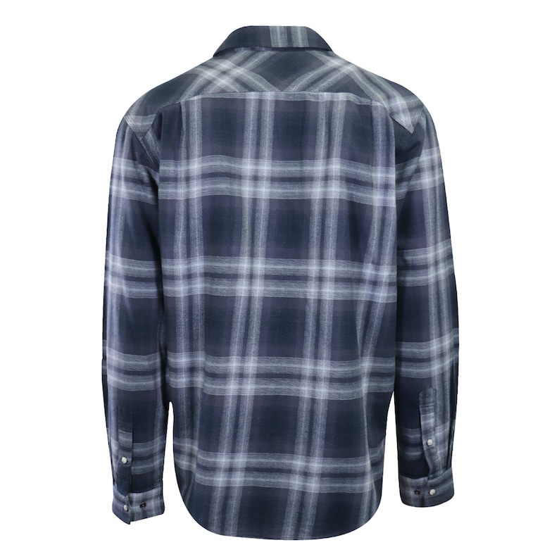 Carhartt Men's Woven Shirt Blue Plaid Long Sleeve 330 image 3