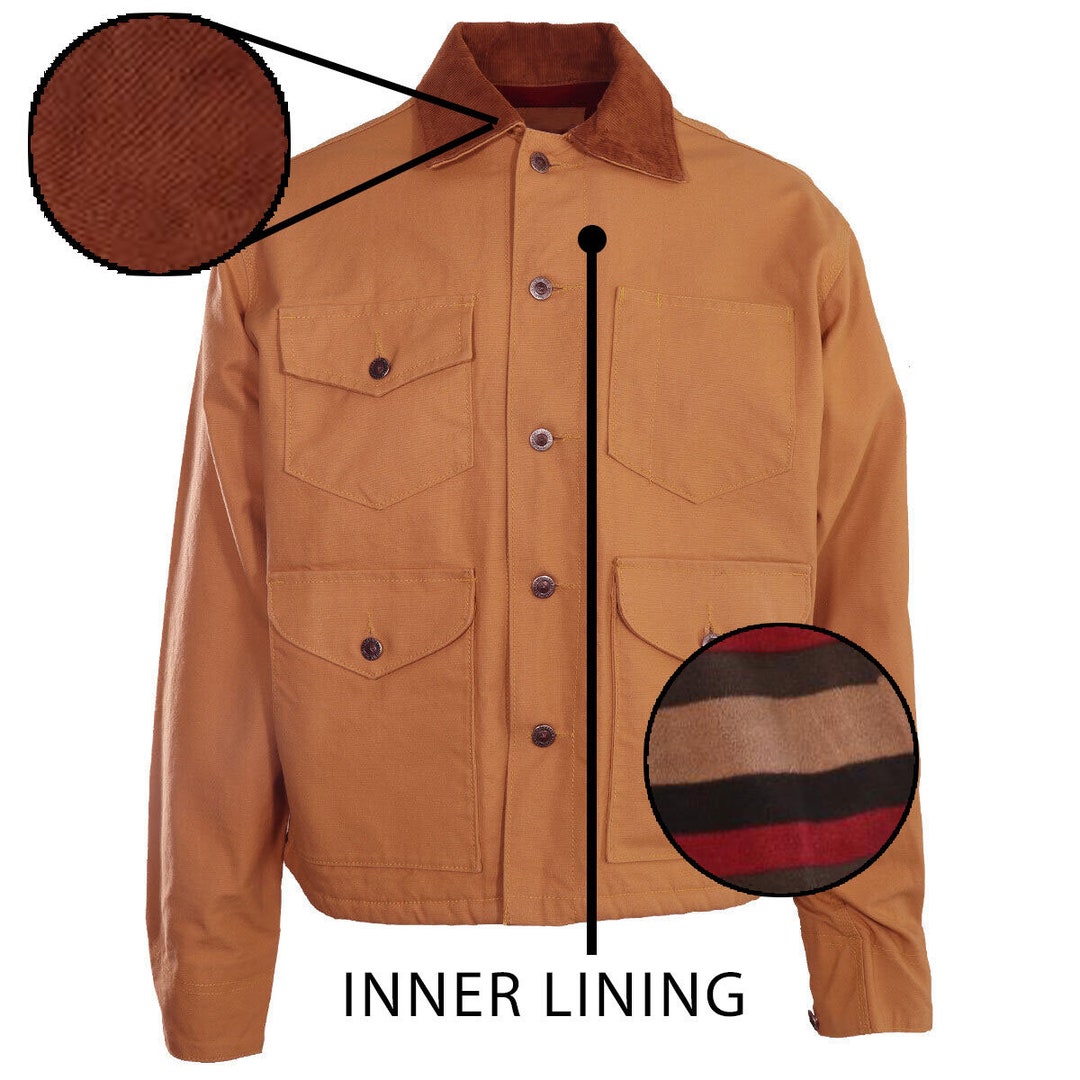 Schaefer Outfitter Men's Jacket Saddle Blanket Lined Vintage Brush L/S