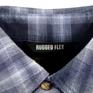 Carhartt Men's Woven Shirt Blue Plaid Long Sleeve 330 image 4