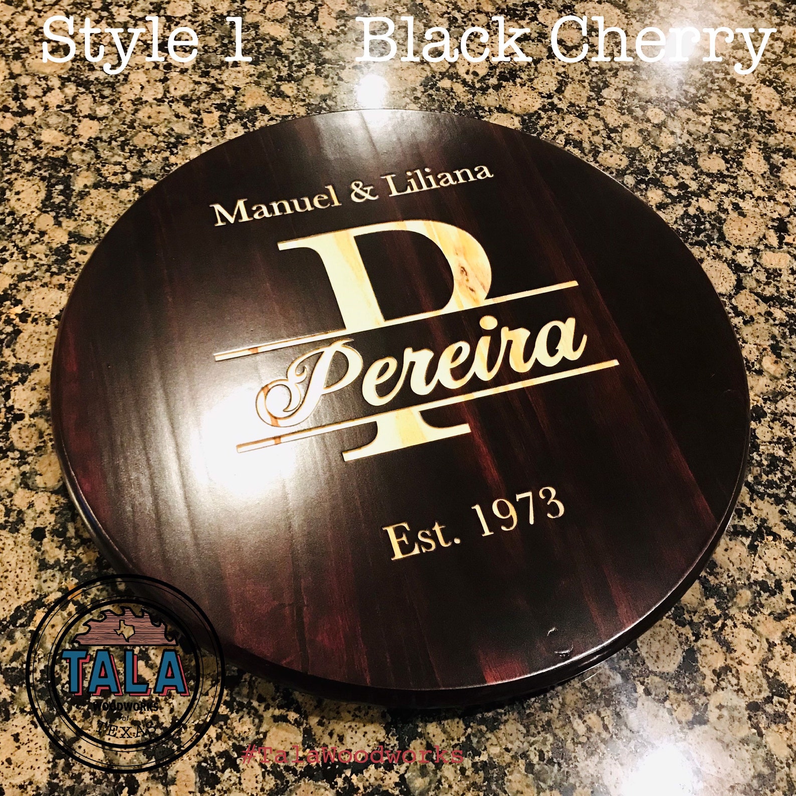 Personalized Lazy Susan Etsy