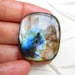 Real LABRADORITE Cabochon Natural Rectangle Multi Flashy image 0