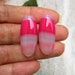 30x12x7mm Pink Chalcedony Oval Shape Pair Cabochon New Arrival image 0