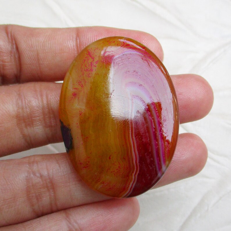 Designer AGATE Cabochon New Arrival 12.98 Grams Oval Shape Big image 0