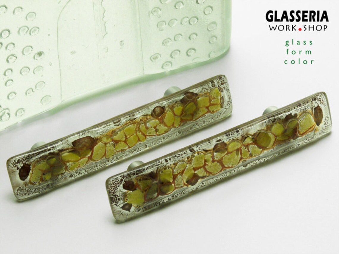 Brown Yellow Door Handle Kitchen Cabinet Handles Cupboard | Etsy UK