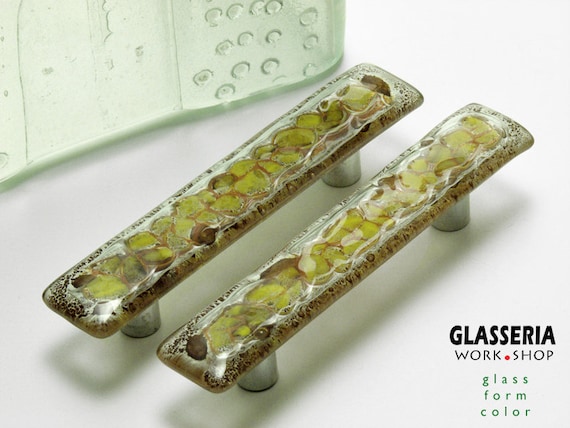 Drawer Handle With A Glass Furniture Handle Knob For Drawer Etsy