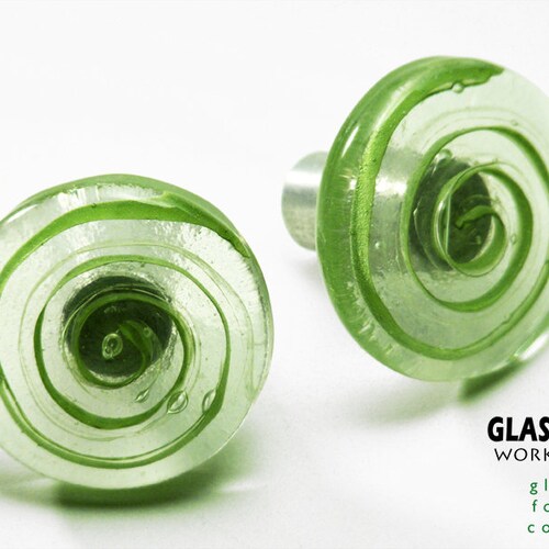 Olive Glass Door Handle Kitchen Handles Cupboard Etsy