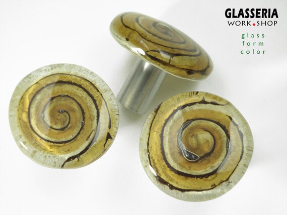 Furniture Handle With A Glass Drawer Handles Knob For Etsy