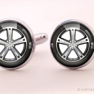 Car wheel Cuff links, 0554CS image 1