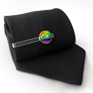 Rainbow tie clip, 0814TC image 2