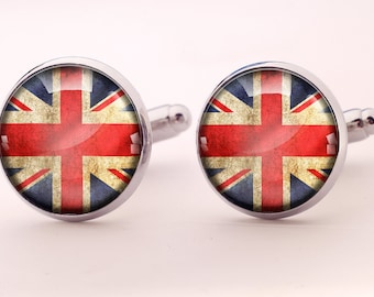 United Kingdom flag Cuff links, 0131CS