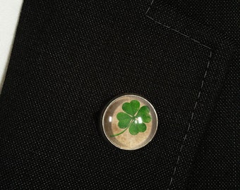 Clover lapel pin, 0708LP