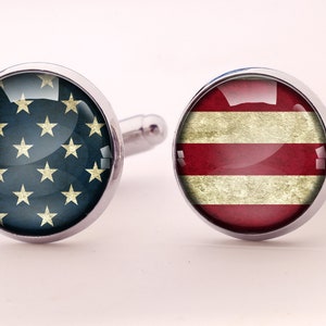 USA flag Cuff links, 0138CS