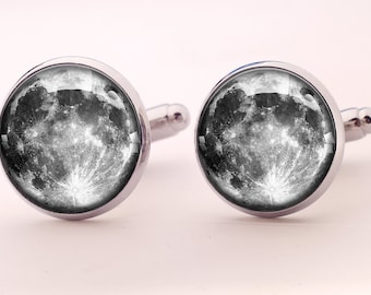 Boutons de manchette Lune, 0108CS