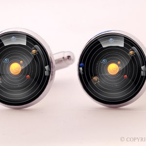 Solar system Cuff links, 0542CS image 1