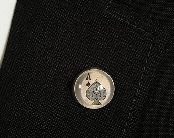 Ace lapel pin, 0709LP