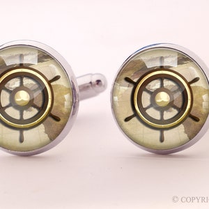 Boutons de manchette gouvernail, 0715CS