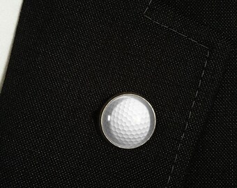 Golf ball lapel pin, 0257LP