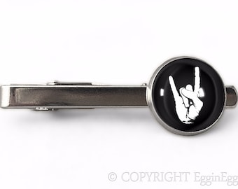 Rock on tie clip, 0900TC