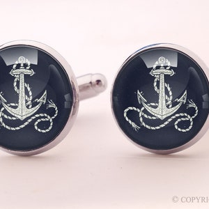 Boutons de manchette ancre, 0759CS