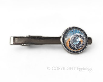 Prague clock tie clip, 0190TC