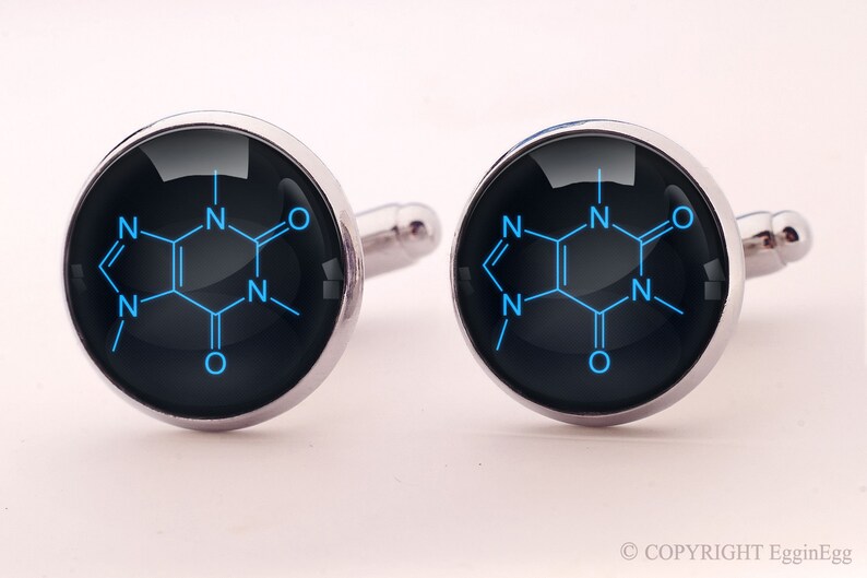 Caffeine Cuff links, 0760CS image 1