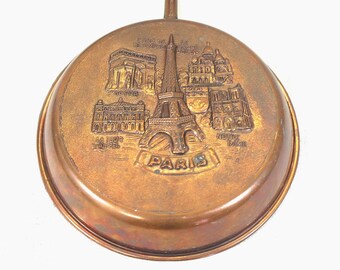 small pan, copper pan, copper form 'Paris' - kitchen decoration, wall decoration