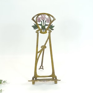 decoratieve oude Art Nouveau boekenstandaard, muziekstandaard, boekenstandaard, kookboekhouder, ezel, menukaarthouder - cadeau