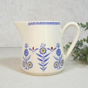 WAKU keramische kan, melkkan, schenkkan - met vuurvaste voet - jaren 60