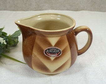Bunzlauer Keramik Krug, Milchkrug, Kanne - 1,5 Liter - mit feuerfestem Boden