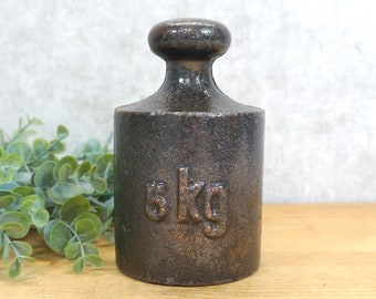 antikes Gewicht, Eisengewicht - Bronzeguss - 5 Kilo - Türstopper, Paperweight - 5 kg