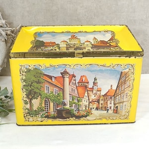 große alte Dose, Blechdose, Teedose - Teekanne - Vintage von 1982
