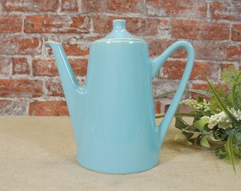 50s jug, coffee pot - blue - with fireproof base