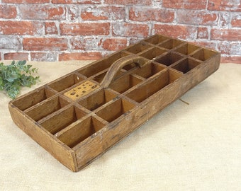 Vintage tool box, wooden box - industrial, loft