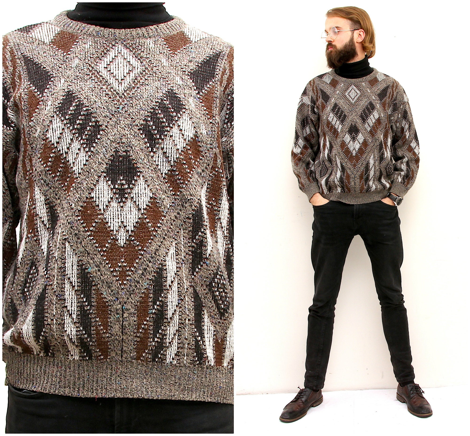 native american print sweater