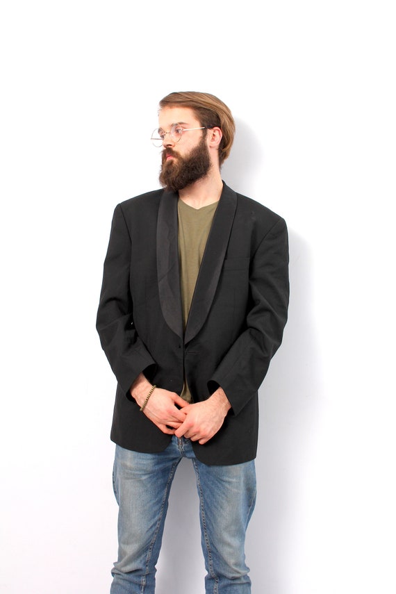 Vintage Evening Cocktail Men Blazer Checkered Formal Party Wedding Jacket XS S