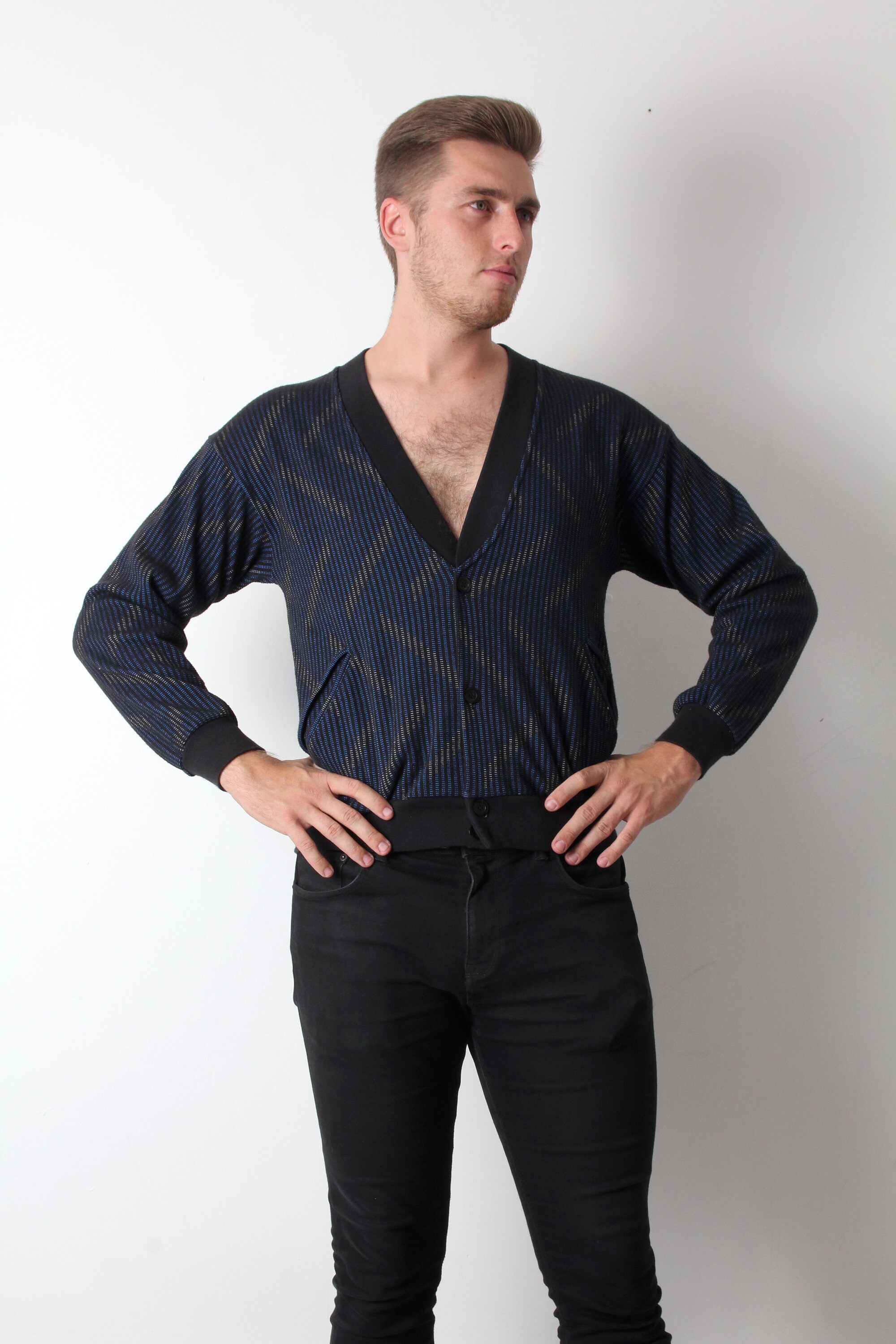 deep v cardigan