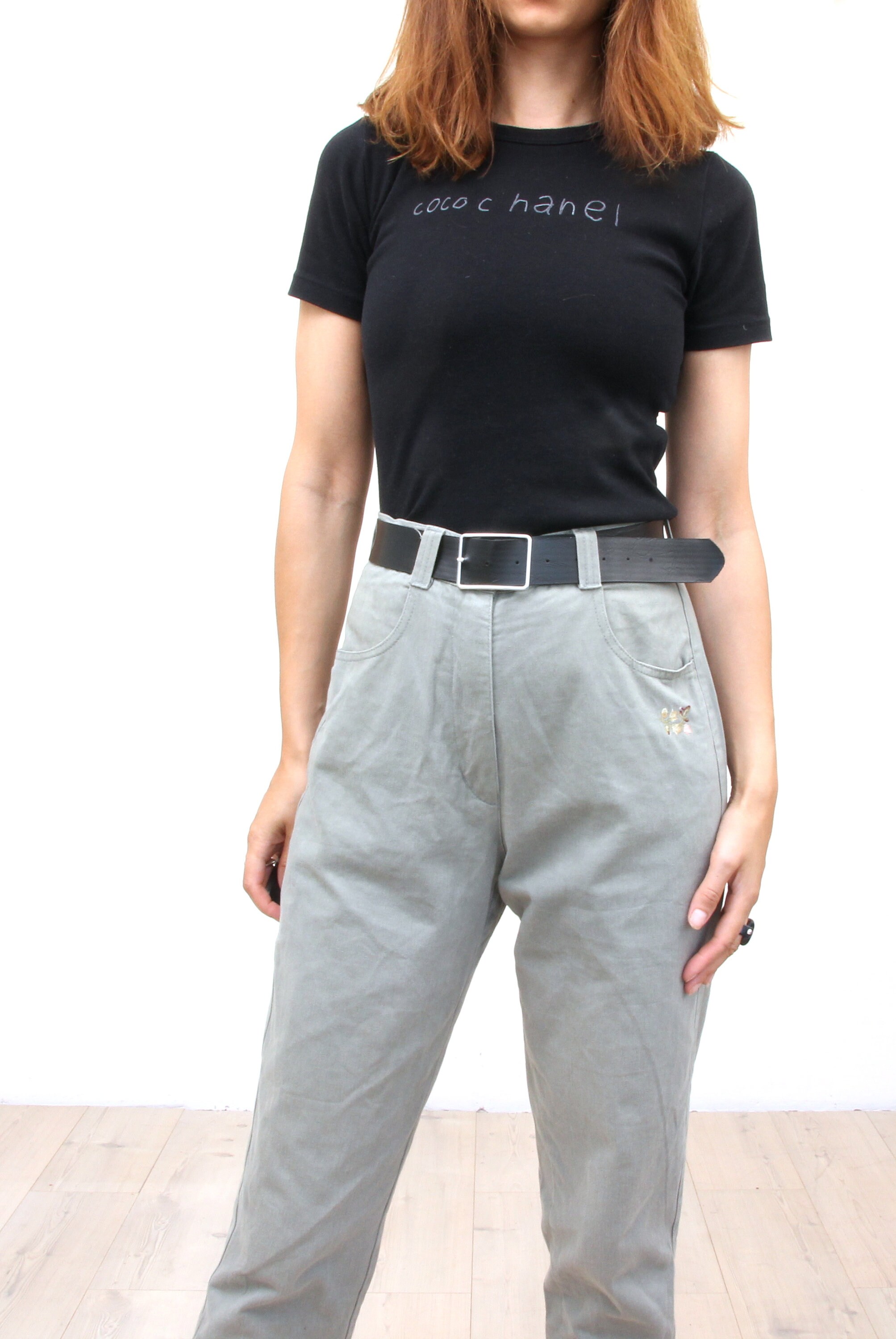 lace up cigarette trousers