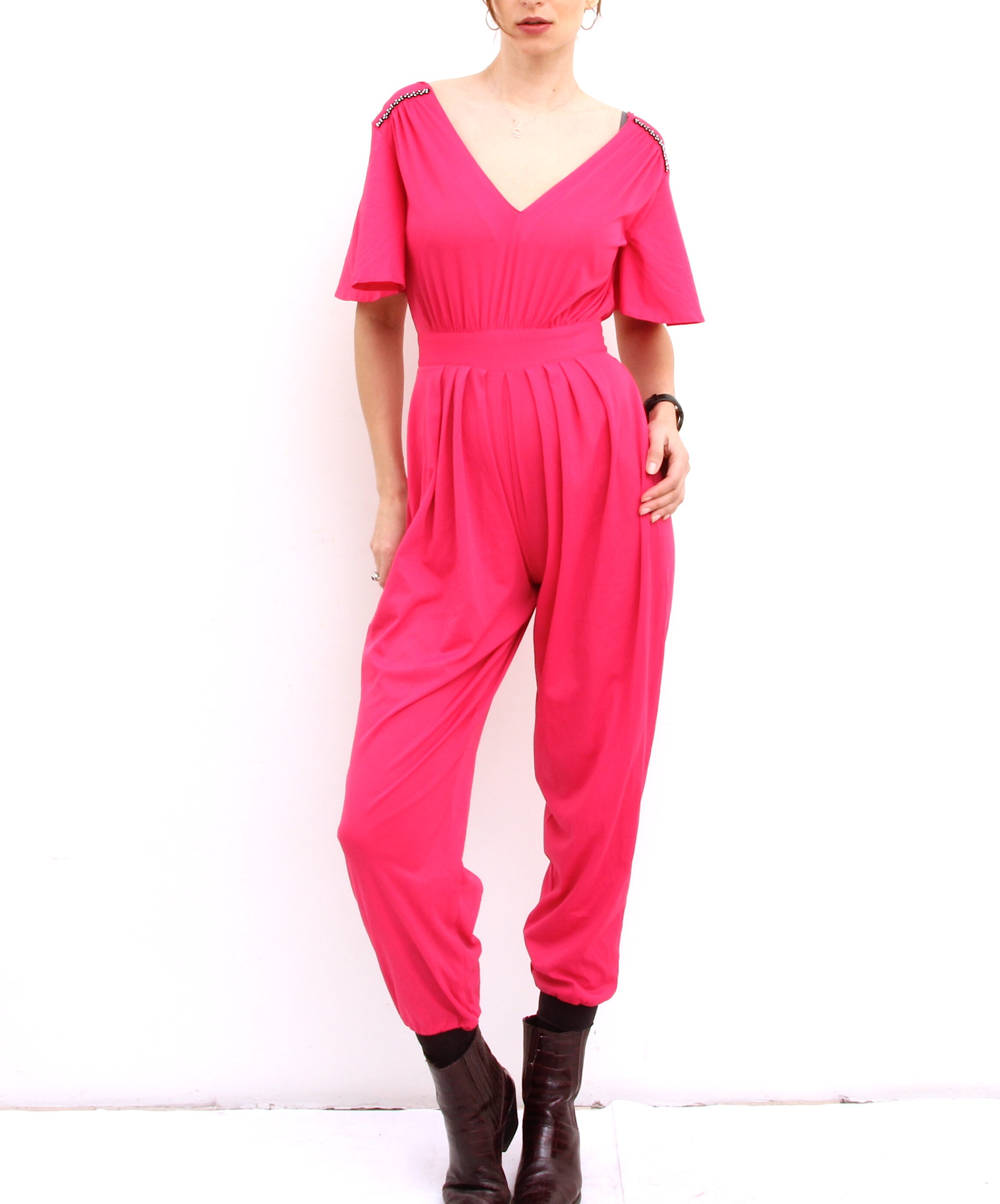 pink ladies jumpsuit