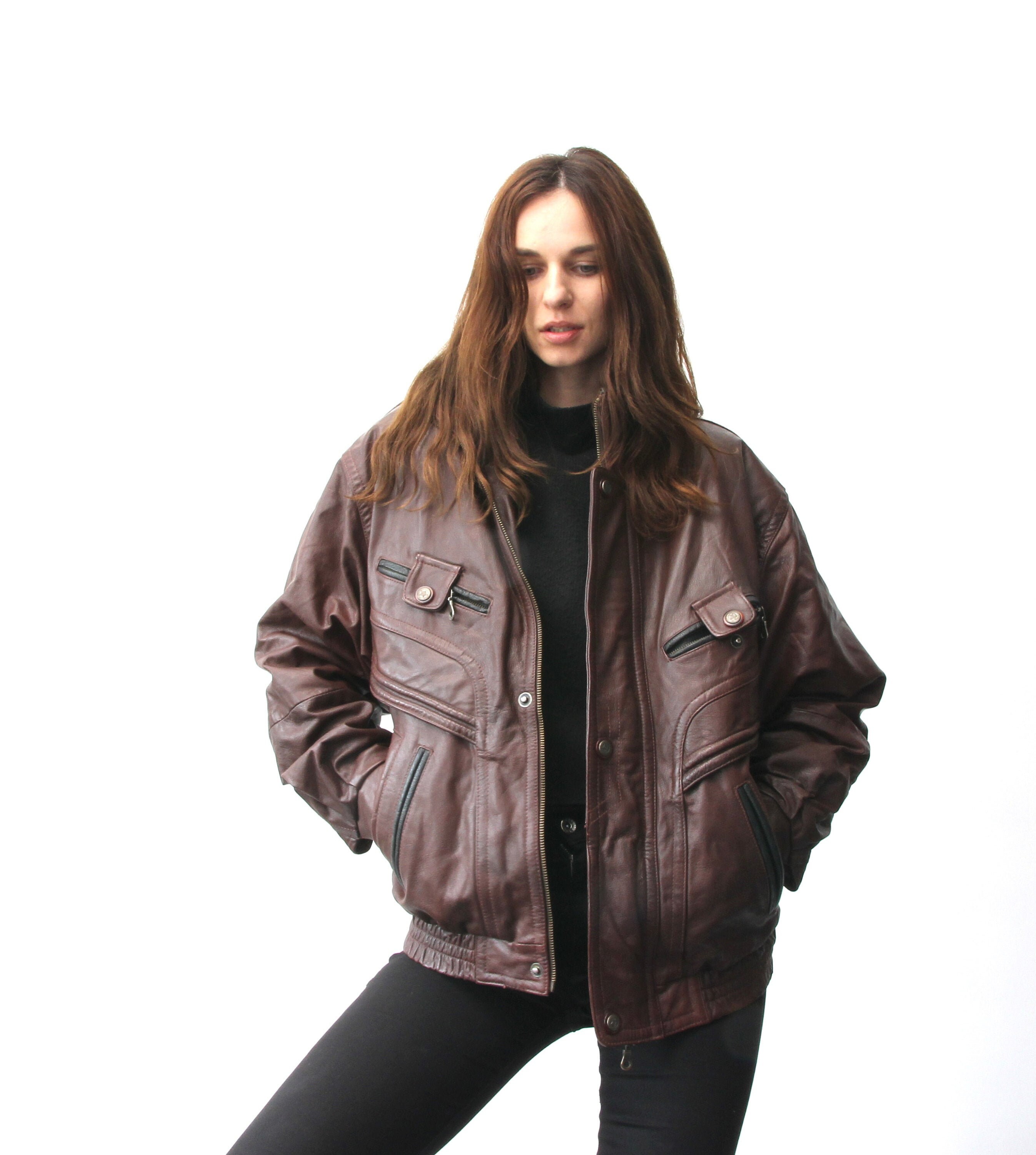 heavy leather jacket