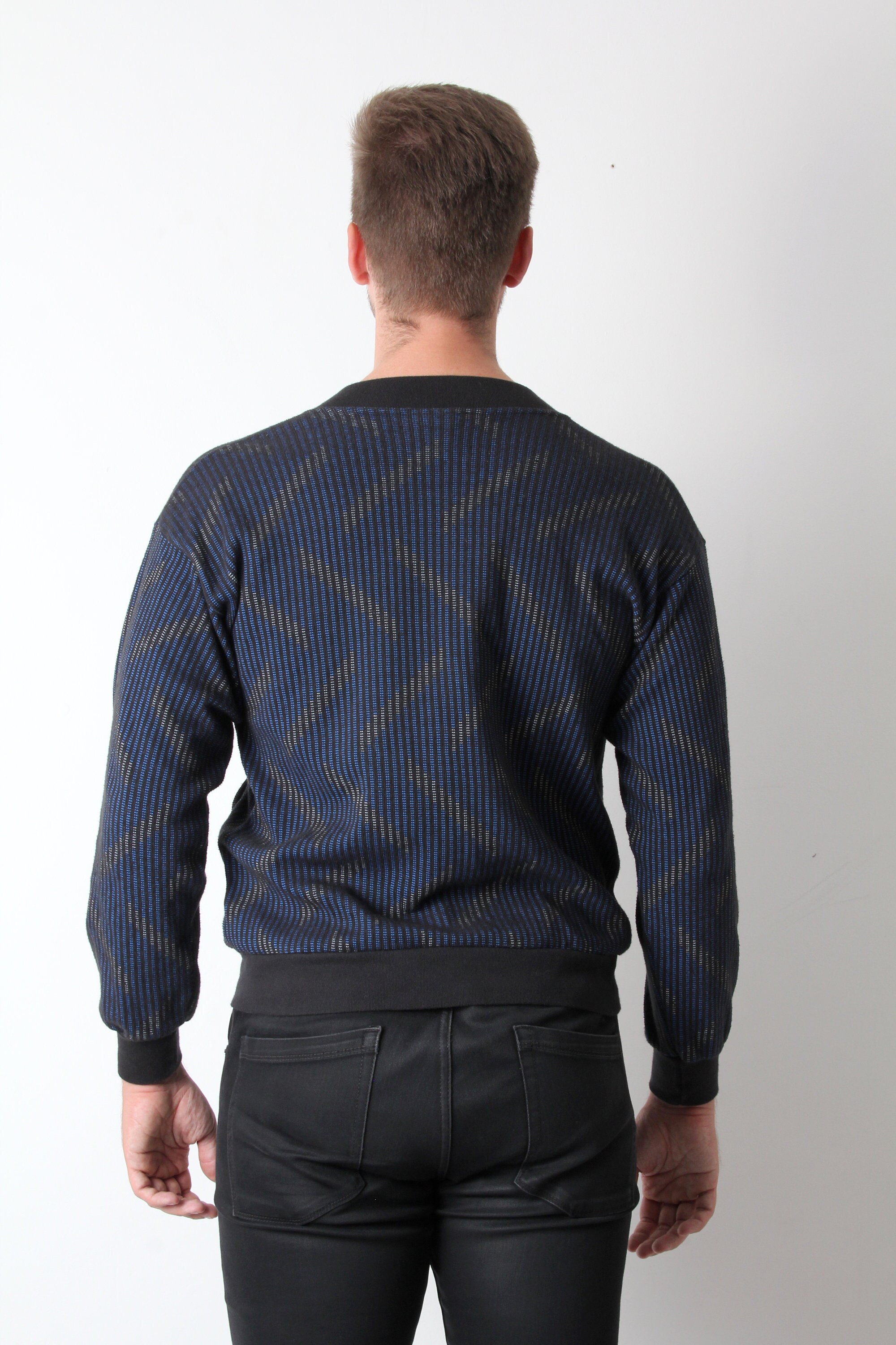 navy button down cardigan