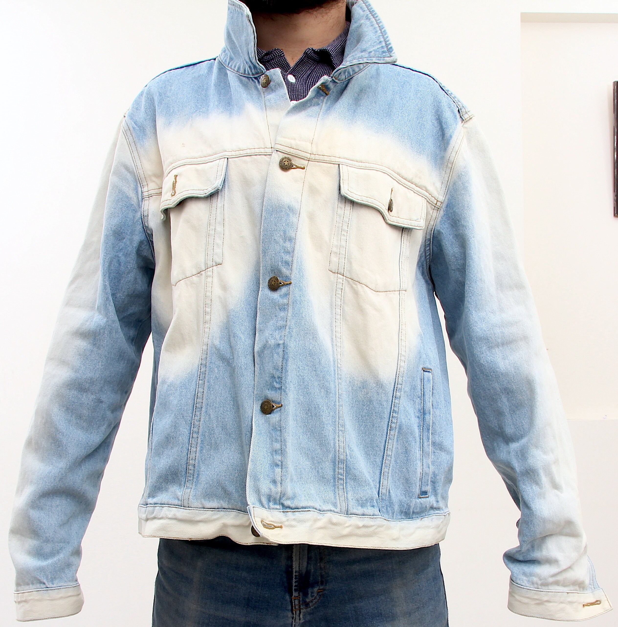 ombre jean jacket